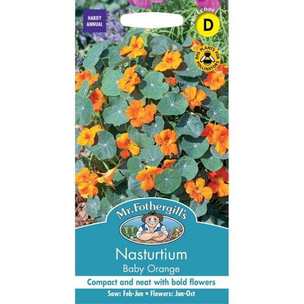 Nasturtium Baby Orange Seeds